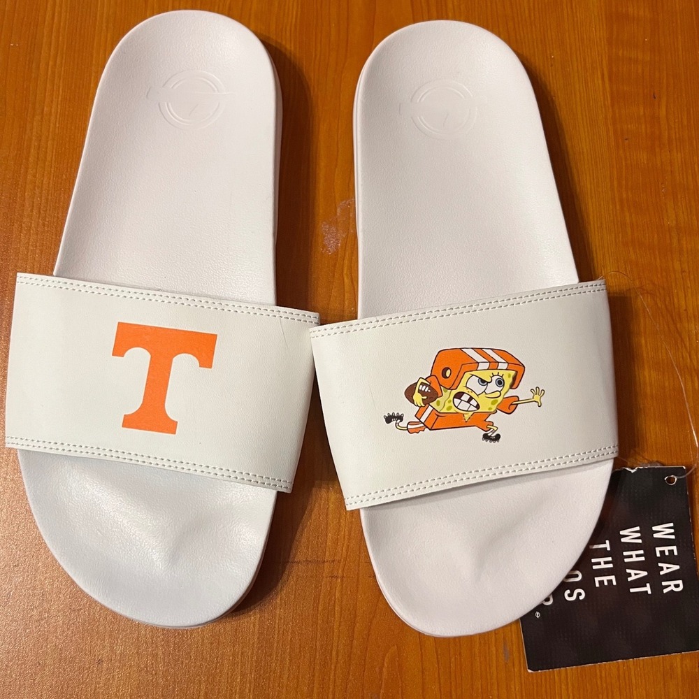 ISlide Spongebob Tennessee Volunteers Football Slides Sandals Size M 7/8 W 8/9